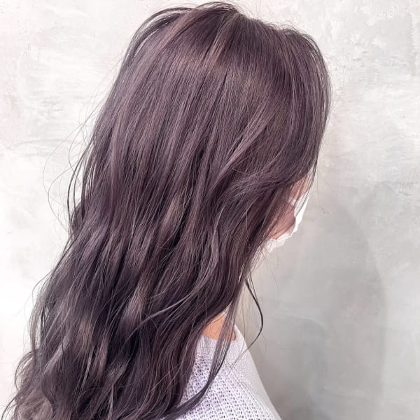 小顔/オリーブカラー/セミウェットウェーブ