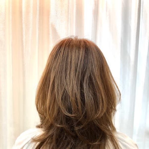 ウルフ/くびれ/レイヤーカット/小顔/30代40代50代/