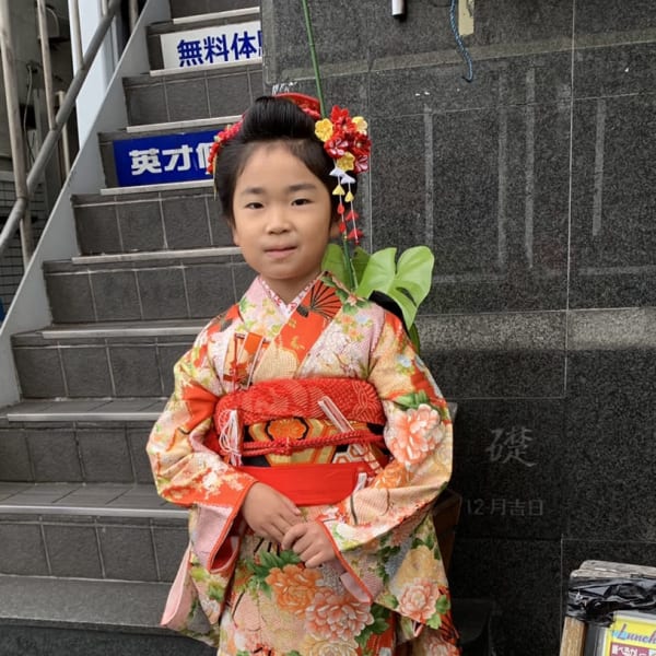 七五三 七歳着付けヘアーセット 新日本髪