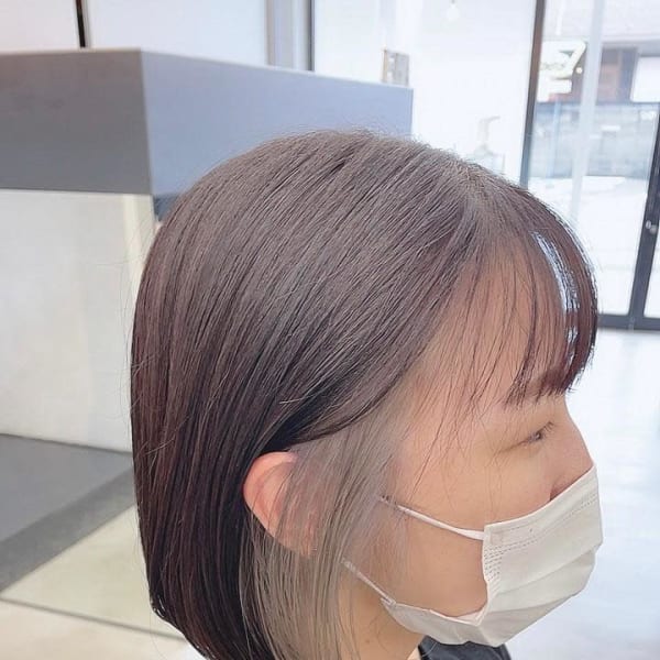 【eha Miki】プツッとボブ　イヤリングカラー|YUCCA eha 豊中