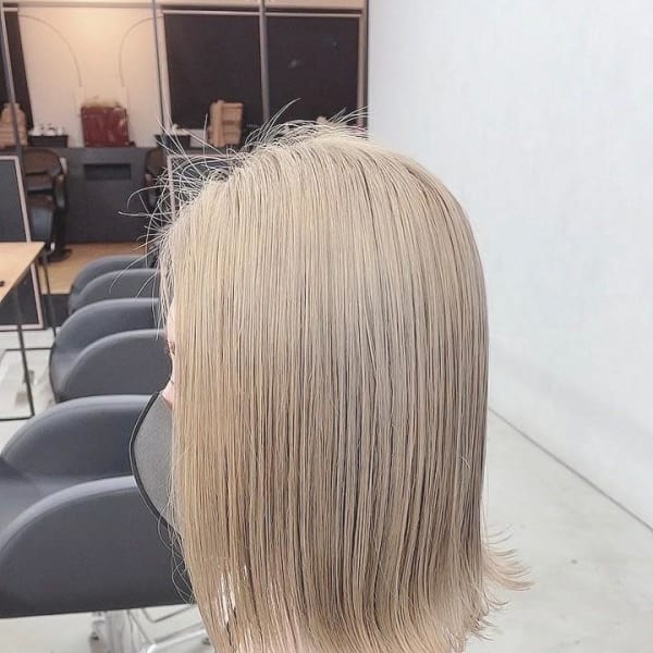 【eha Miki】外ハネ/ブリーチ/ベージュ|YUCCA eha 豊中