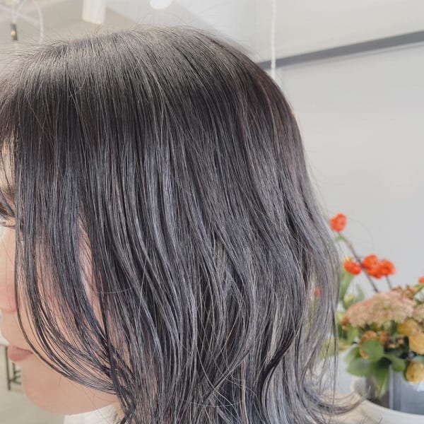 【eha 山本】大人可愛いくびれセミディ_インナーブルー|YUCCA eha 豊中