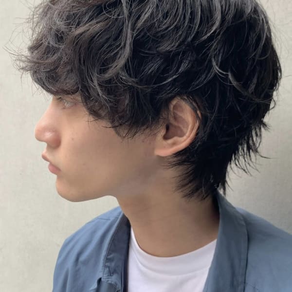 無造作パーマ/コンマヘア/くせ毛風