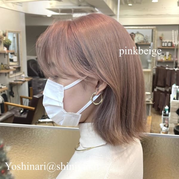 Wワット新宿店担当ヨシナリ*pink beige