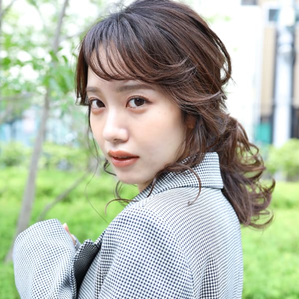 【tetote江坂】暖色系カラー×フェザーバング