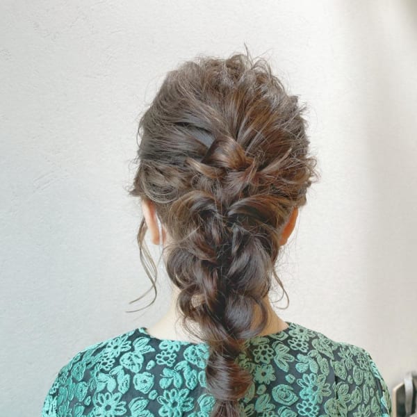 編みおろしアレンジ