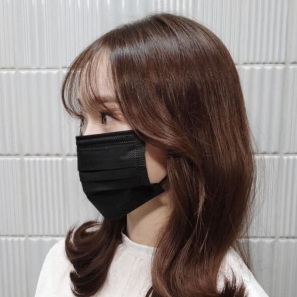 《韓国ヘア》シースルーバング×エギョモリ×くびれ巻き