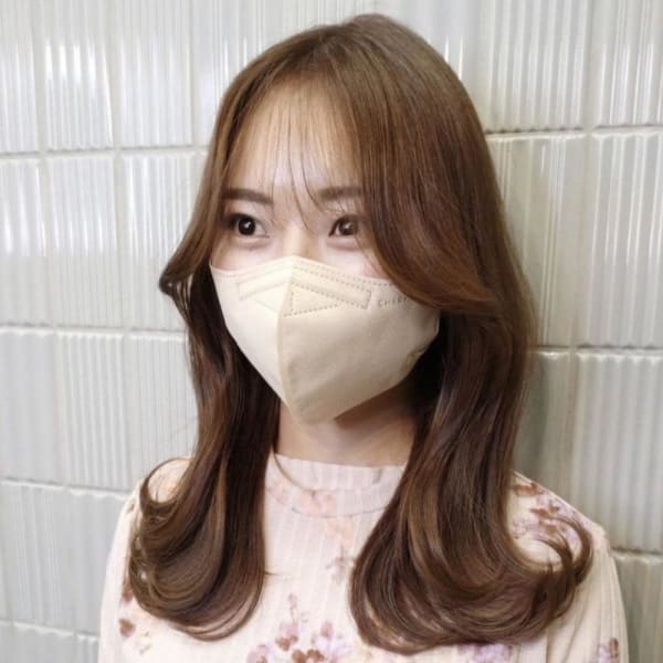 《韓国ヘア》エギョモリ×レイヤードカット