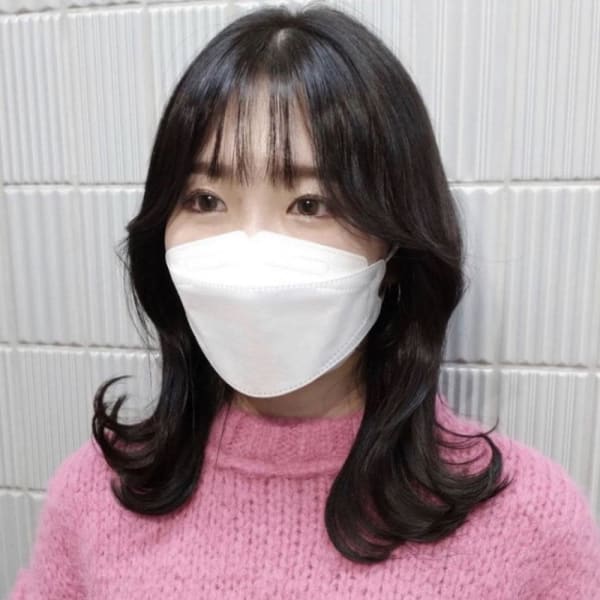 《韓国ヘア》エギョモリ×暗髪