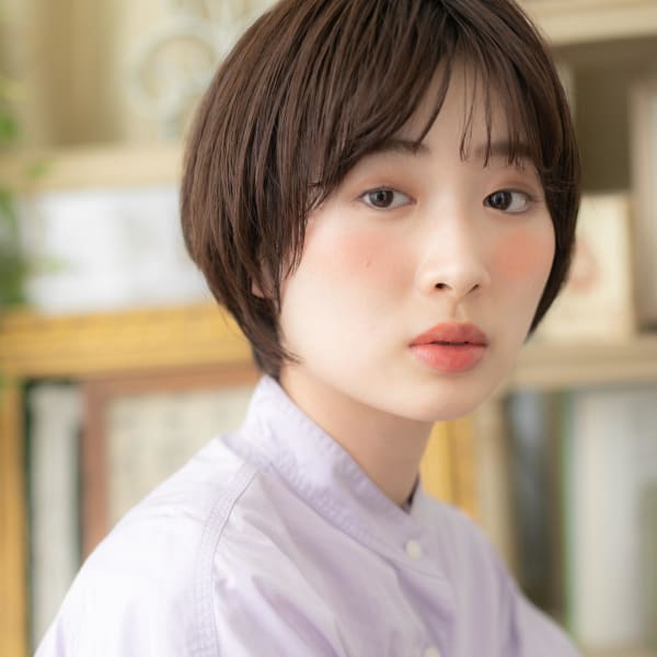 バレイヤージュナチュラルマッシュショート 美シルエット