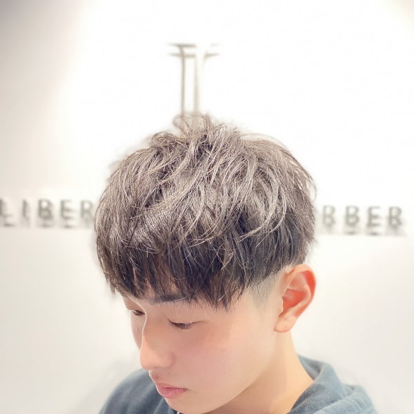 【地毛風】縮毛矯正 刈り上げショートマッシュ