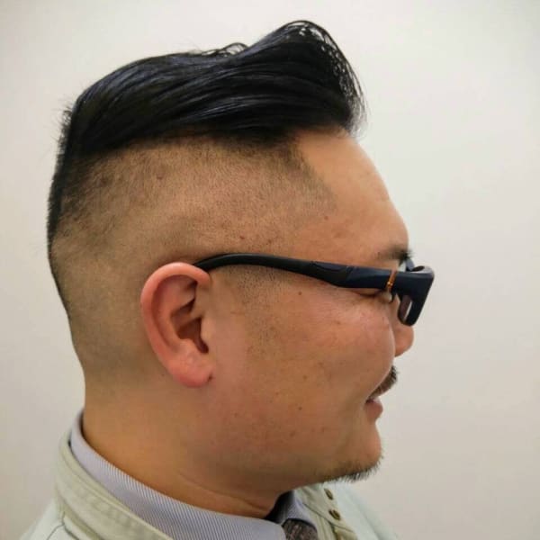 フェード風バーバースタイル