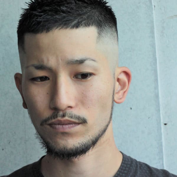 スポーティーフェードカットフェイドボウズ メンズ