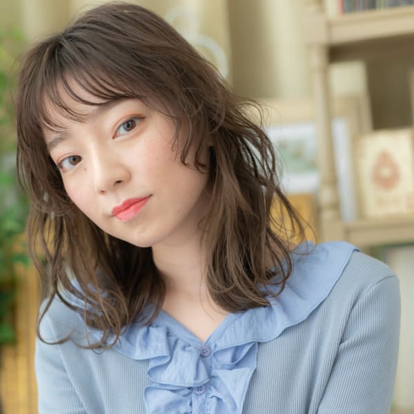 シースルーバング濡れ髪小顔バレイヤージュ フェミニティ|COVER HAIR bliss【カバーヘア ブリス】北浦和/北浦和西口店