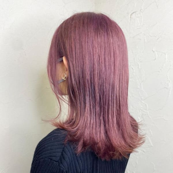 【Reir下北沢】*ガーリーセミディボブ+ペールバーガンディ