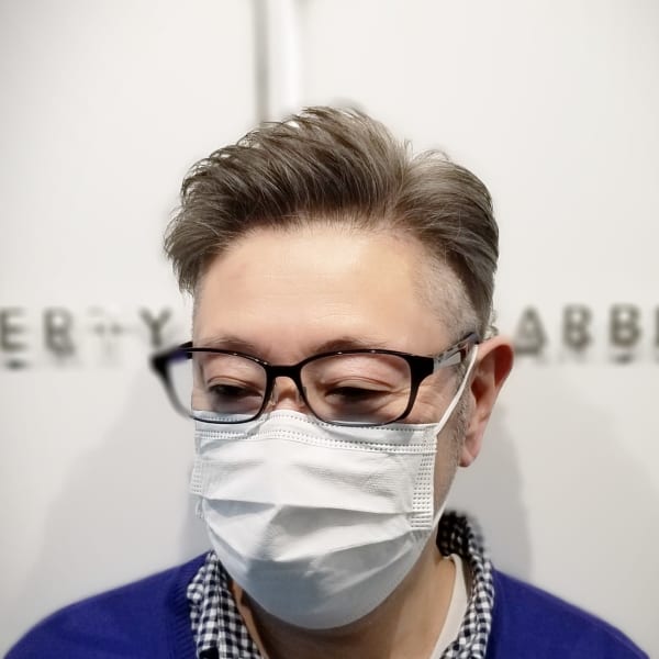 【ダンディメンズ】サイドパートツーブロックスタイル