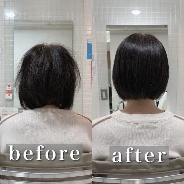 美髪整形ストレート(薬剤のオリジナルブレンドで艶感抜群)