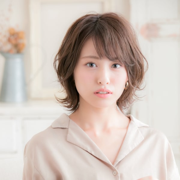 リラックス外ハネミディ