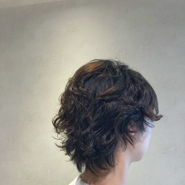 【Quartett】ミディアムウルフ スパイラル風パーマ