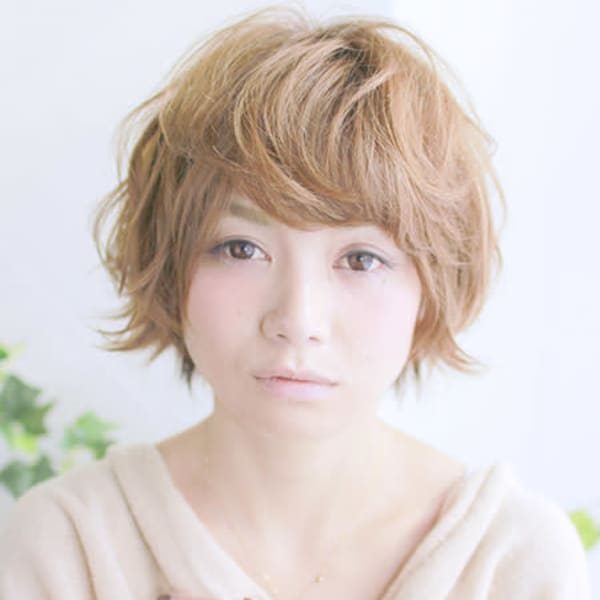 ゆるふわショートパーマスタイル
