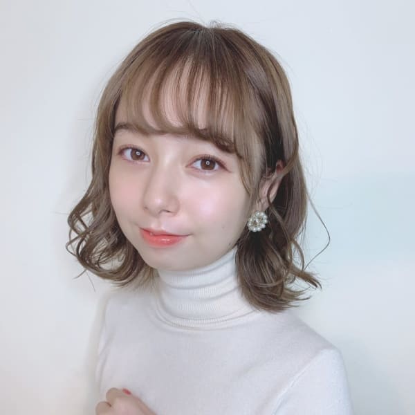 前髪/くびれ/イヤリングカラー/イメチェン/ラベンダーカラー