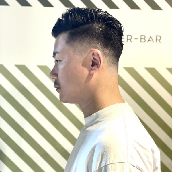大人のサイドパートスタイル【BARBER-BAR】