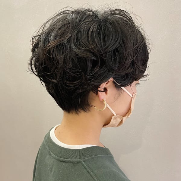 【&ONE 自由が丘】マッシュショート×パーマ