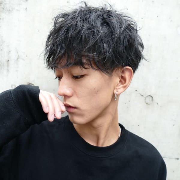 無造作パーマ/レイヤー/黒髪