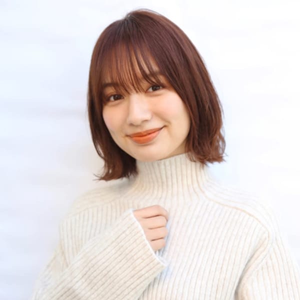 ピンク!外はねミディアム