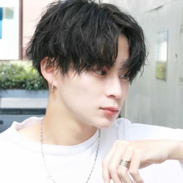 ツーブロック/センター分けスタイル