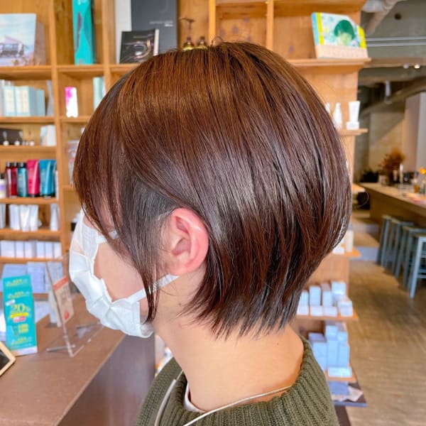 【絶壁解消◎】丸みショートボブ