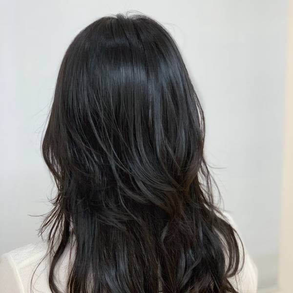 大人かわいい/ロング/ウルフ/レイヤーカット/くびれ/デジパ