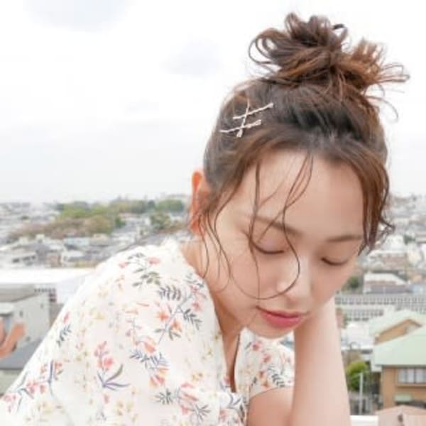 ふんわり可愛いお団子アレンジ