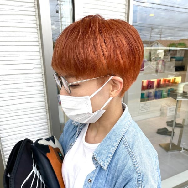 【ハイトーンショート】オレンジ☆