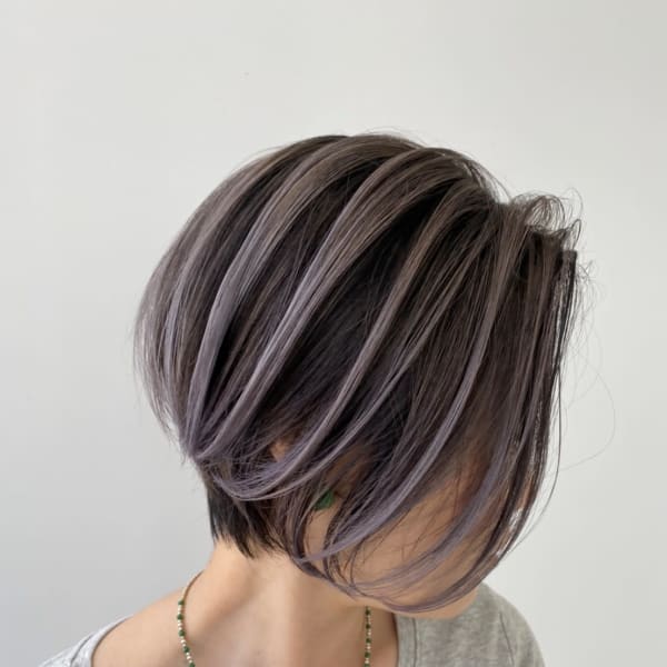 CIERA.前下がりショート×艶感バレイヤージュ