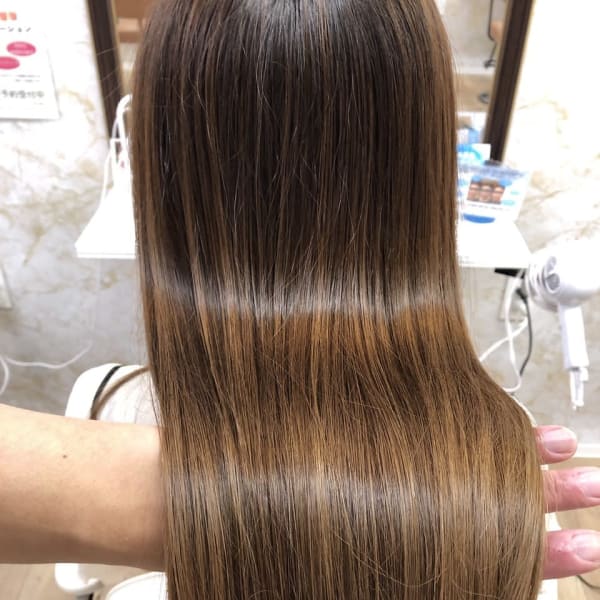 【髪質改善トリートメント】サイエンスアクア　スタイル１|FIGARO MINA 東生駒店