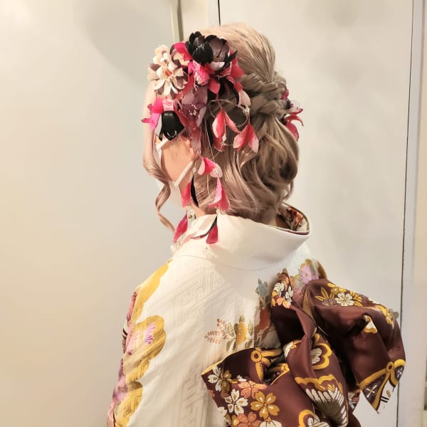 成人式振り袖着付け☆ヘアセット