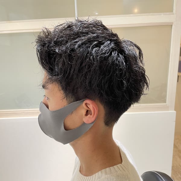 メンズカット ソフトツイストパーマ|髪質改善 個室美容室 liesta salon