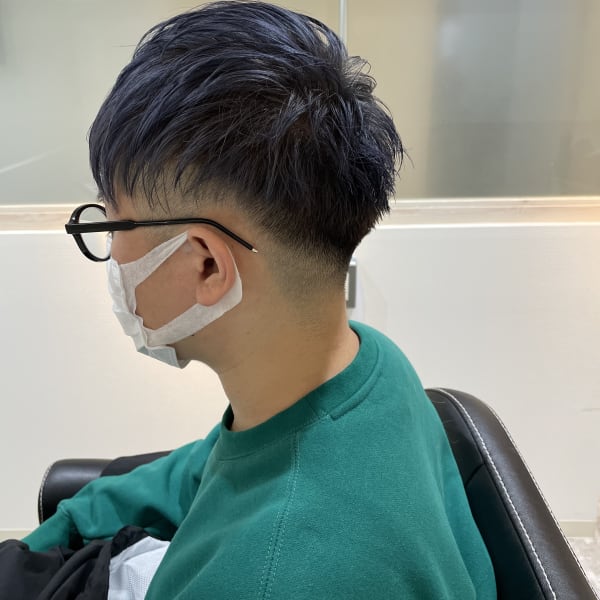 メンズカット ダブルカラー フェードカット|髪質改善 個室美容室 liesta salon