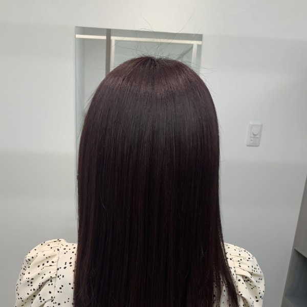 レディースカラー 深めラベンダー|髪質改善 個室美容室 liesta salon