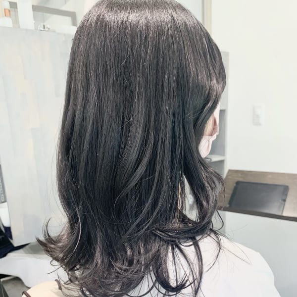 レディースカラー 暗めブルージュ|髪質改善 個室美容室 liesta salon