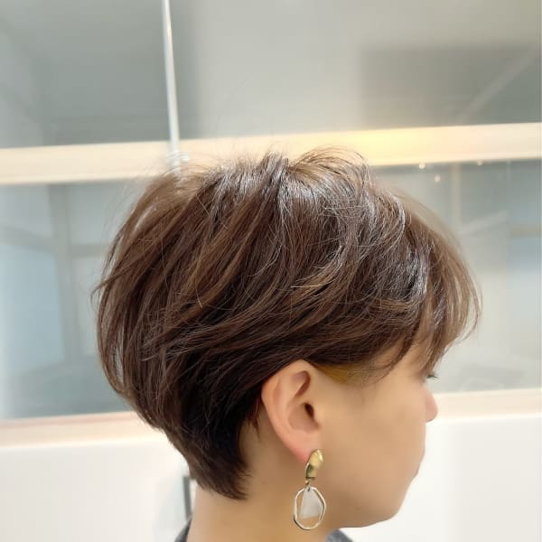 【liesta salon村上】ゆるふわ丸みくびれショート☆|髪質改善 個室美容室 liesta salon