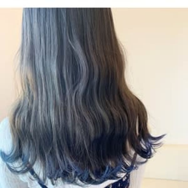 【裾カラー×ブルー】