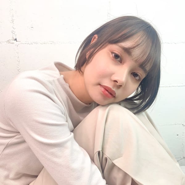 丸みショート×アイスラテグレージュ|kaminöte