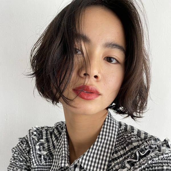 ナチュラルなワンカールボブ