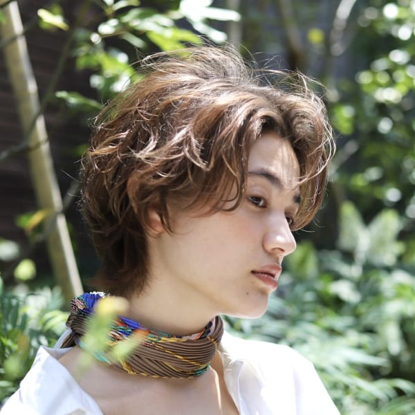 【Arigate山中】ハンサムショート×くせ毛風パーマ|Ari・gate daikanyama
