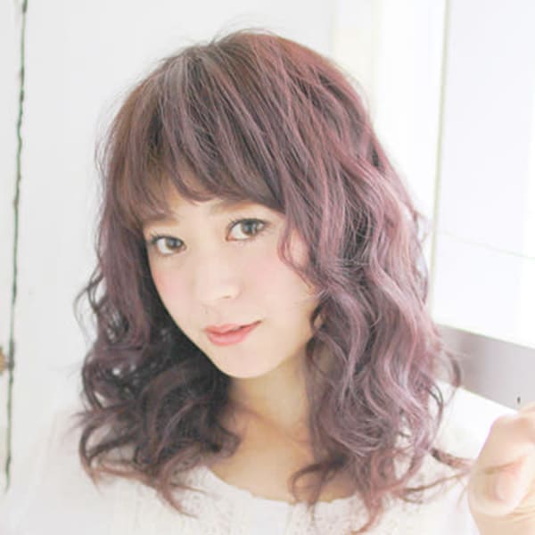 お手入れ簡単♪ミディアムパーマ