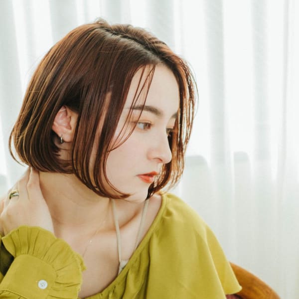 ボブ マッシュ ショート くびれヘア メルティカラー