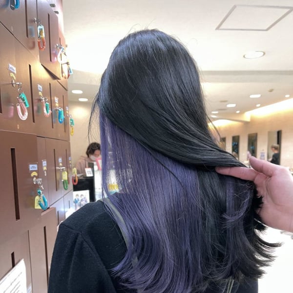 インナーカラーディープアメジストネイビーアッシュ2267