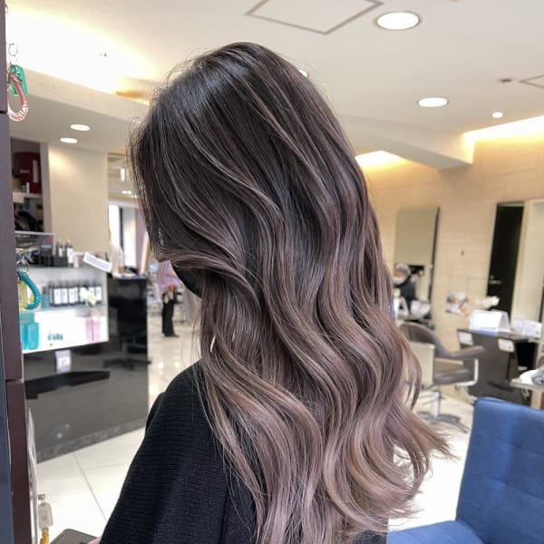 バレイヤージュモーヴベージュモーブカラーニュアンス2268